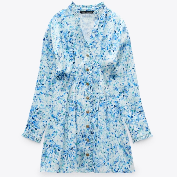 PRINTED SHIRT DRESS - Picture 7 of 7